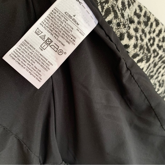 Banana Republic ~nwot ~Long and Lean Metallic Animal Print Blazer - Picture 11 of 14